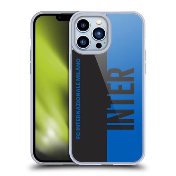 Fc Internazionale Milano Graphics Half Soft Gel Case for Apple iPhone 13 Pro Max & MagSafe