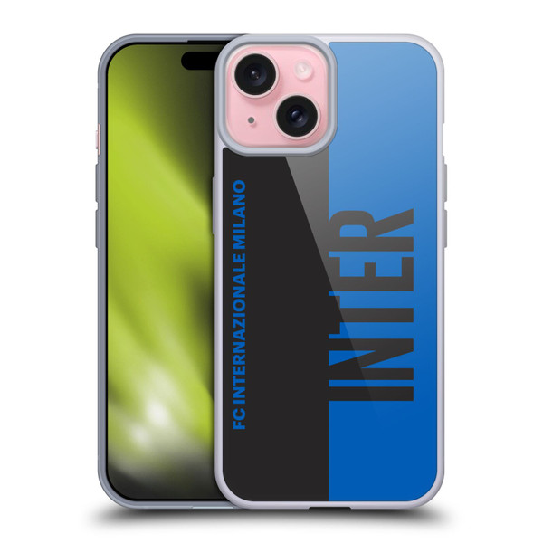 Fc Internazionale Milano Graphics Half Soft Gel Case for Apple iPhone 15 & MagSafe