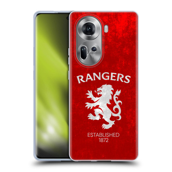 Rangers FC Crest Lion Rampant Soft Gel Case for OPPO Reno11