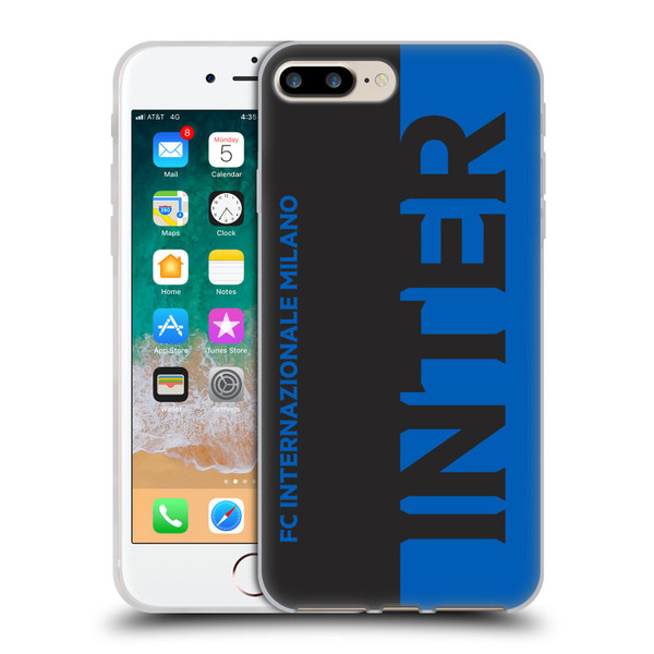 Fc Internazionale Milano Graphics Half Soft Gel Case for Apple iPhone 7 Plus / iPhone 8 Plus & MagSafe
