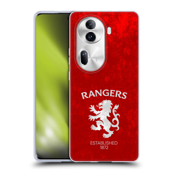 Rangers FC Crest Lion Rampant Soft Gel Case for OPPO Reno11 Pro