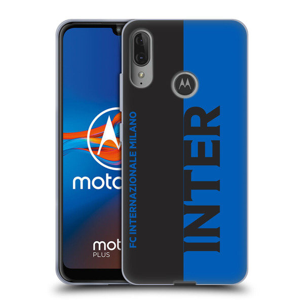 Fc Internazionale Milano Graphics Half Soft Gel Case for Motorola Moto E6 Plus