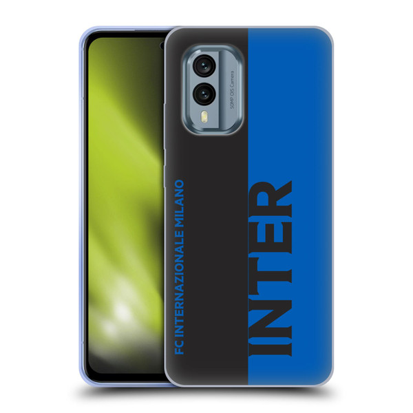 Fc Internazionale Milano Graphics Half Soft Gel Case for Nokia X30
