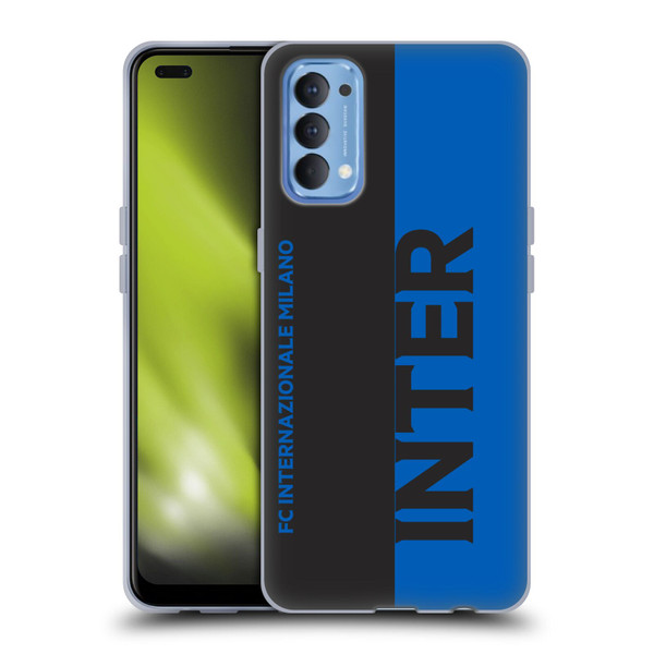 Fc Internazionale Milano Graphics Half Soft Gel Case for OPPO Reno 4 5G