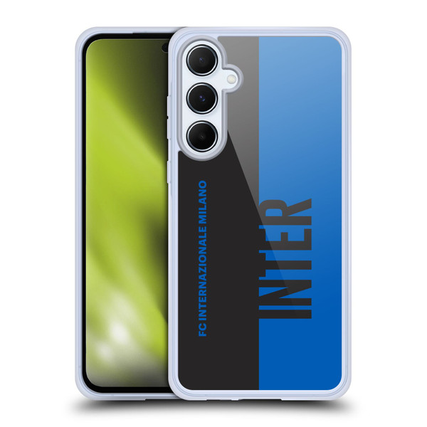 Fc Internazionale Milano Graphics Half Soft Gel Case for Samsung Galaxy A55 5G
