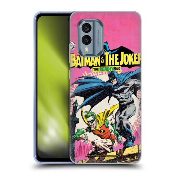 Batman DC Comics 90th Anniversary Comic Books Batman And Joker Soft Gel Case for Nokia X30
