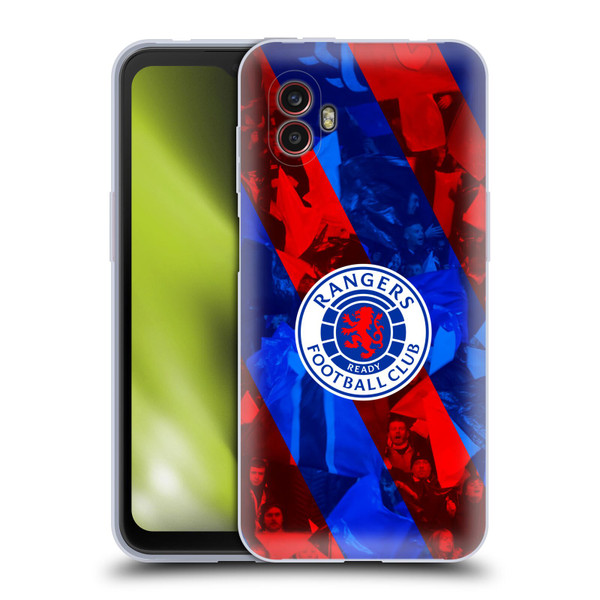 Rangers FC Crest Stadium Stripes Soft Gel Case for Samsung Galaxy Xcover6 Pro/Pro2
