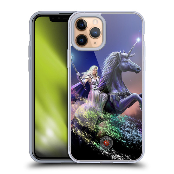 Anne Stokes Mix Fantasy Art Rainbow Magic Soft Gel Case for Apple iPhone 11 Pro