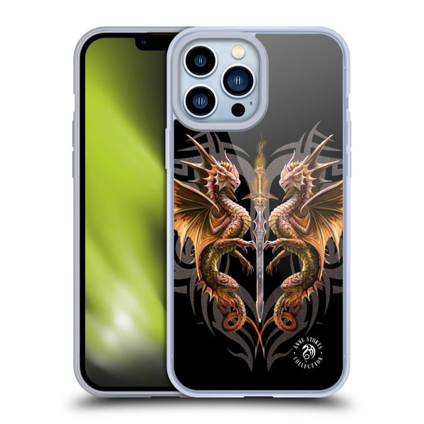 Anne Stokes Mix Fantasy Art Dragon Sword Soft Gel Case for Apple iPhone 13 Pro Max