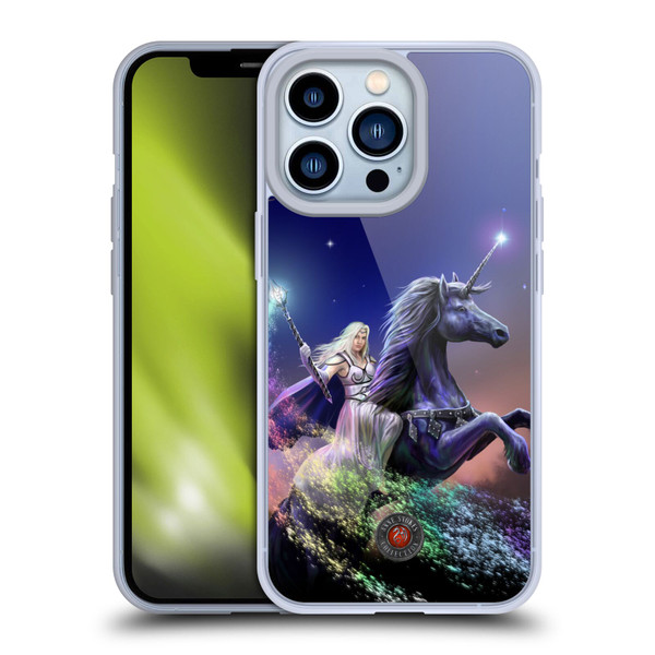 Anne Stokes Mix Fantasy Art Rainbow Magic Soft Gel Case for Apple iPhone 13 Pro