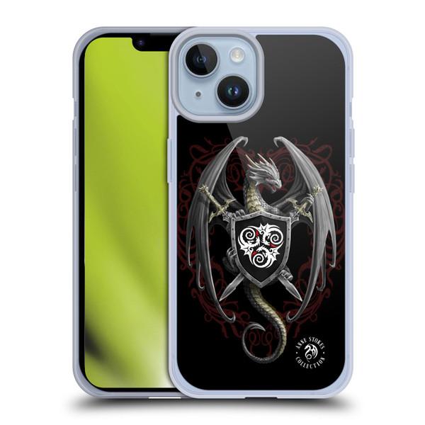 Anne Stokes Mix Fantasy Art Dragon Defender Soft Gel Case for Apple iPhone 14