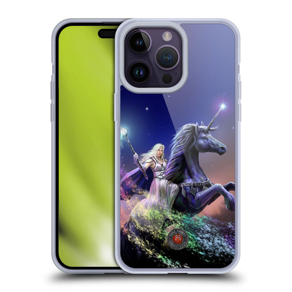 Anne Stokes Mix Fantasy Art Rainbow Magic Soft Gel Case for Apple iPhone 14 Pro Max