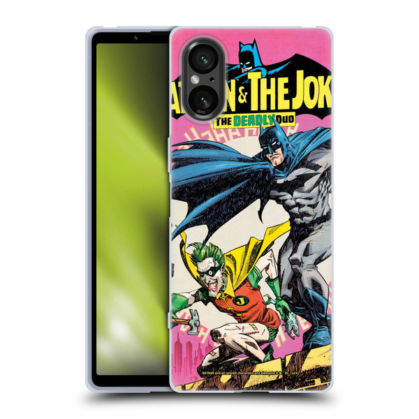 Batman DC Comics 90th Anniversary Comic Books Batman And Joker Soft Gel Case for Sony Xperia 5 V 5G