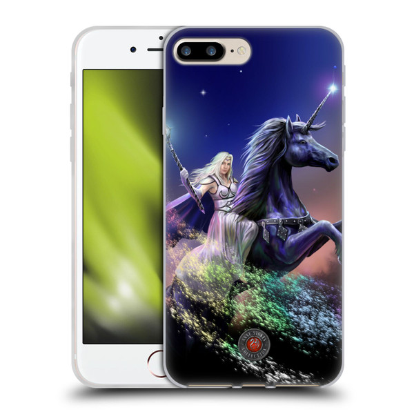 Anne Stokes Mix Fantasy Art Rainbow Magic Soft Gel Case for Apple iPhone 7 Plus / iPhone 8 Plus