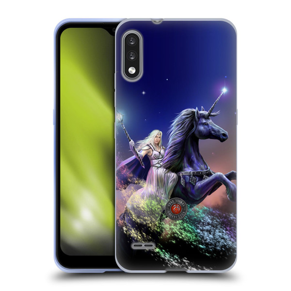 Anne Stokes Mix Fantasy Art Rainbow Magic Soft Gel Case for LG K22