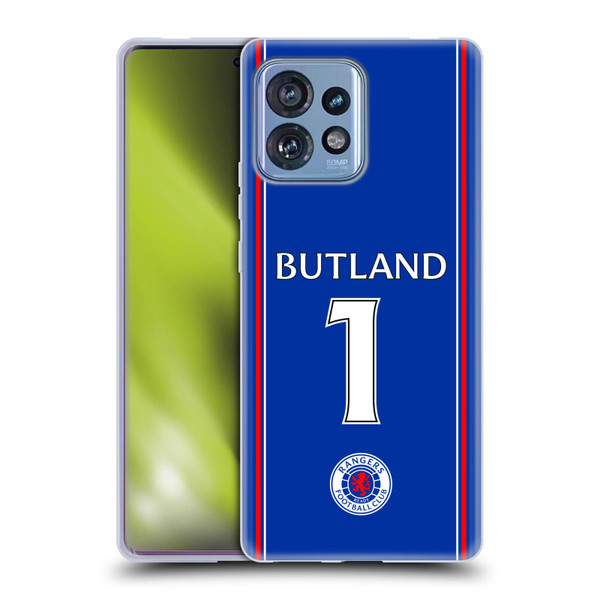 Rangers FC 2023/24 Players Home Kit Jack Butland Soft Gel Case for Motorola Moto Edge 40 Pro