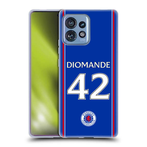 Rangers FC 2023/24 Players Home Kit Abdallah Sima Soft Gel Case for Motorola Moto Edge 40 Pro