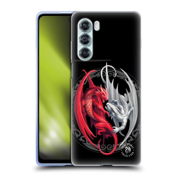 Anne Stokes Mix Fantasy Art Merlin's Dragons Soft Gel Case for Motorola Edge S30 / Moto G200 5G