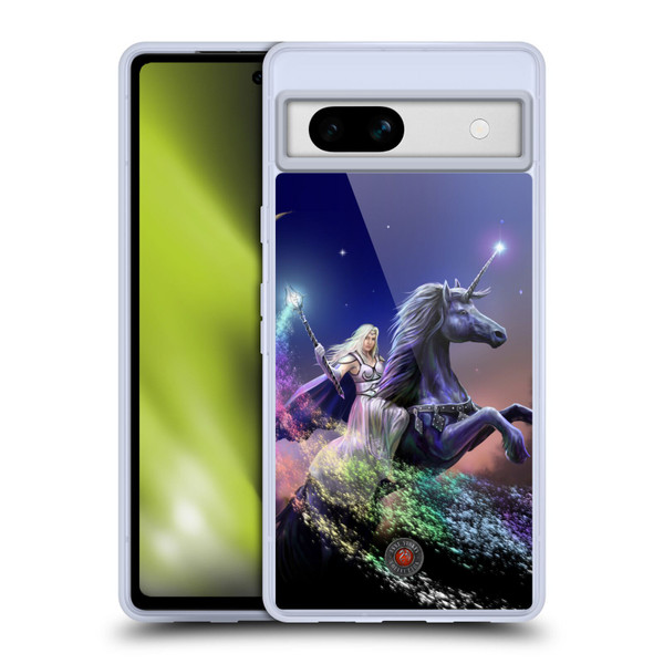 Anne Stokes Mix Fantasy Art Rainbow Magic Soft Gel Case for Google Pixel 7a