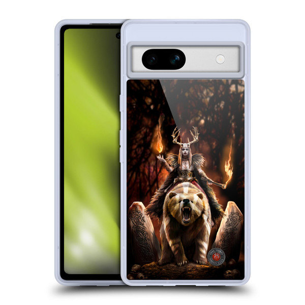 Anne Stokes Mix Fantasy Art Viking Witch Soft Gel Case for Google Pixel 7a