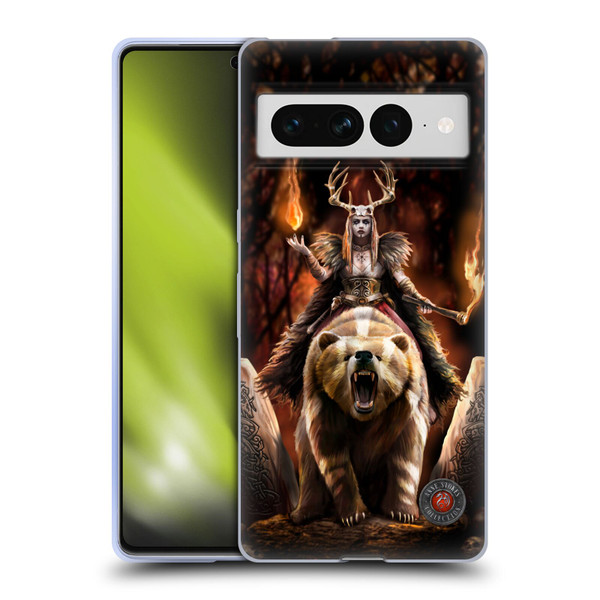 Anne Stokes Mix Fantasy Art Viking Witch Soft Gel Case for Google Pixel 7 Pro