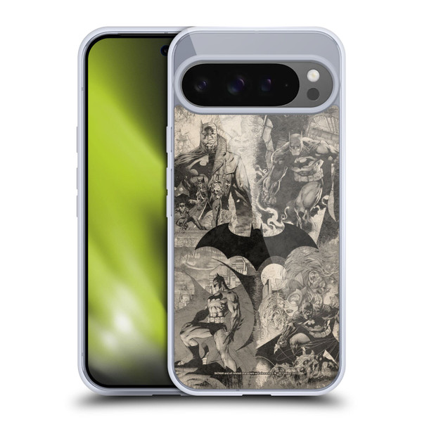Batman DC Comics Hush Logo Collage Distressed Soft Gel Case for Google Pixel 9 Pro XL