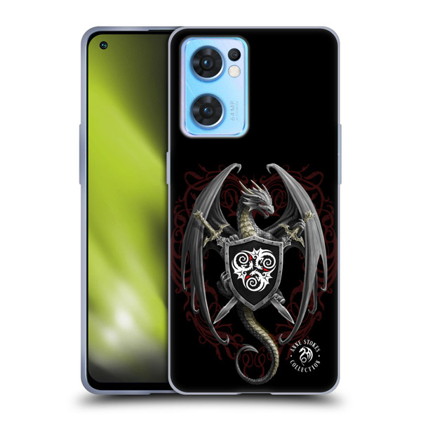 Anne Stokes Mix Fantasy Art Dragon Defender Soft Gel Case for OPPO Reno7 5G / Find X5 Lite