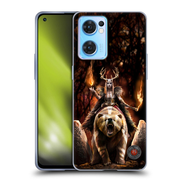 Anne Stokes Mix Fantasy Art Viking Witch Soft Gel Case for OPPO Reno7 5G / Find X5 Lite