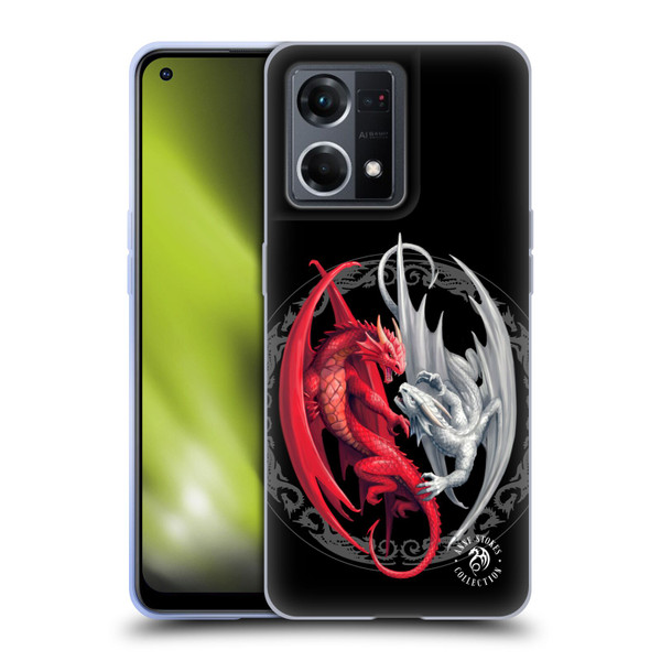 Anne Stokes Mix Fantasy Art Merlin's Dragons Soft Gel Case for OPPO Reno8 4G