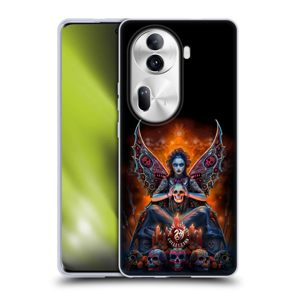 Anne Stokes Mix Fantasy Art Skull Fairy Soft Gel Case for OPPO Reno11 Pro