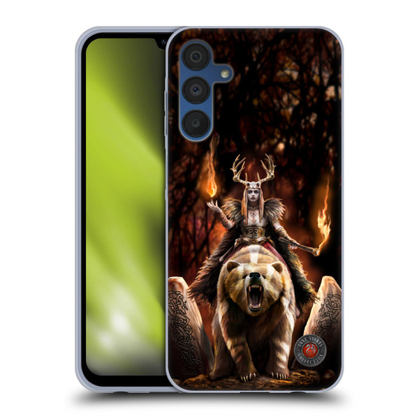 Anne Stokes Mix Fantasy Art Viking Witch Soft Gel Case for Samsung Galaxy A15
