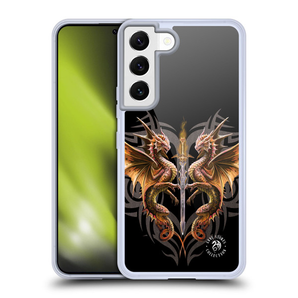Anne Stokes Mix Fantasy Art Dragon Sword Soft Gel Case for Samsung Galaxy S22 5G