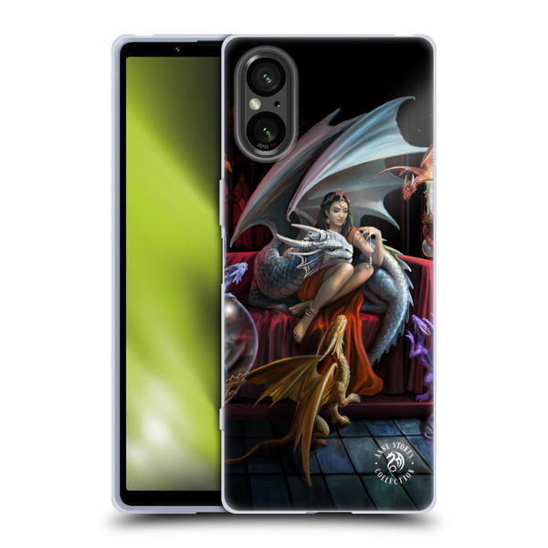 Anne Stokes Mix Fantasy Art Dragon Charm Soft Gel Case for Sony Xperia 5 V 5G