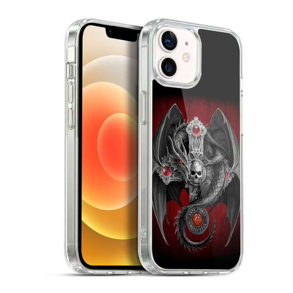 Anne Stokes Tribal Gothic Dragon Soft Gel Case for Apple iPhone 12 / iPhone 12 Pro & MagSafe