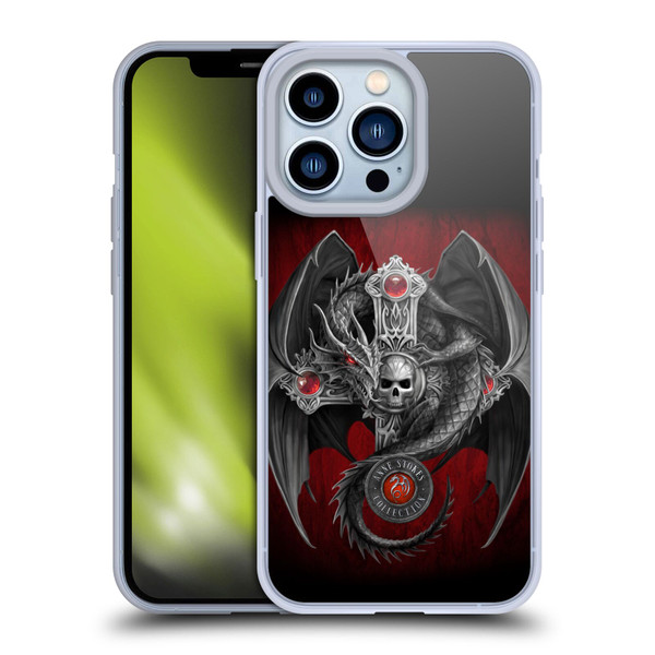 Anne Stokes Tribal Gothic Dragon Soft Gel Case for Apple iPhone 13 Pro