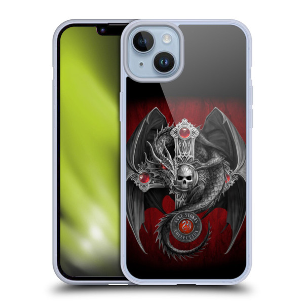 Anne Stokes Tribal Gothic Dragon Soft Gel Case for Apple iPhone 14 Plus