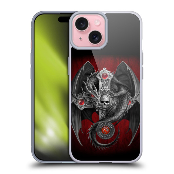 Anne Stokes Tribal Gothic Dragon Soft Gel Case for Apple iPhone 15