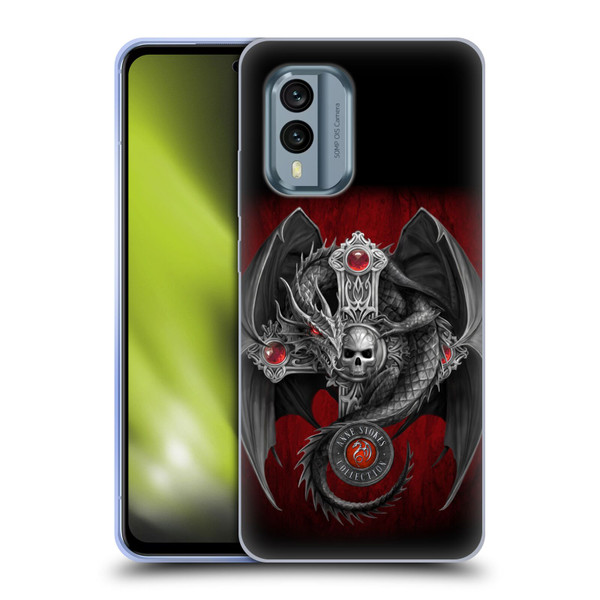 Anne Stokes Tribal Gothic Dragon Soft Gel Case for Nokia X30