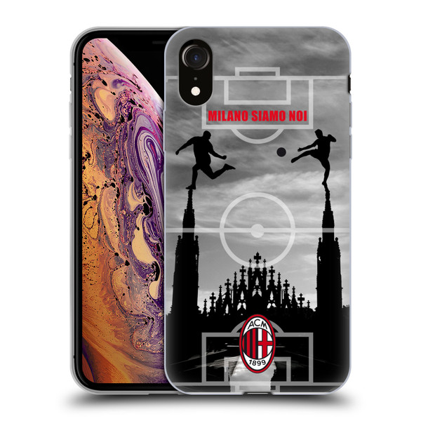 AC Milan Adults Milano Siamo Noi 3 Soft Gel Case for Apple iPhone XR