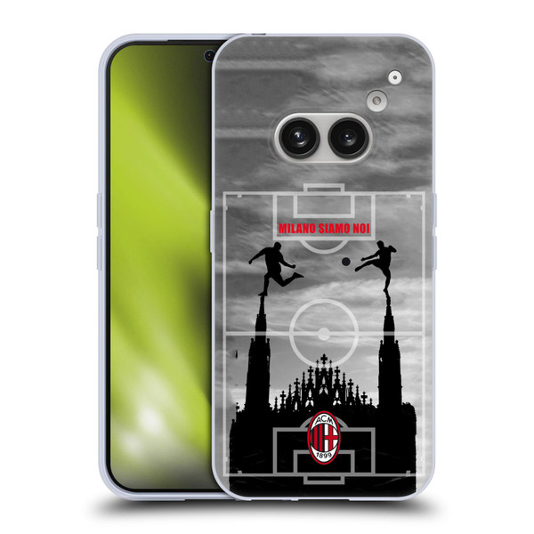AC Milan Adults Milano Siamo Noi 3 Soft Gel Case for Nothing Phone (2a)