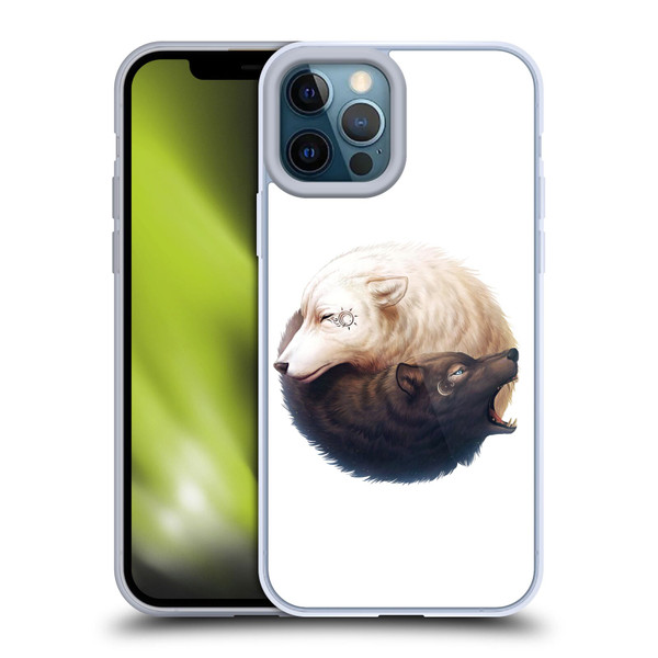 Jonas "JoJoesArt" Jödicke Creatures Yin Yang Wolves Soft Gel Case for Apple iPhone 12 Pro Max