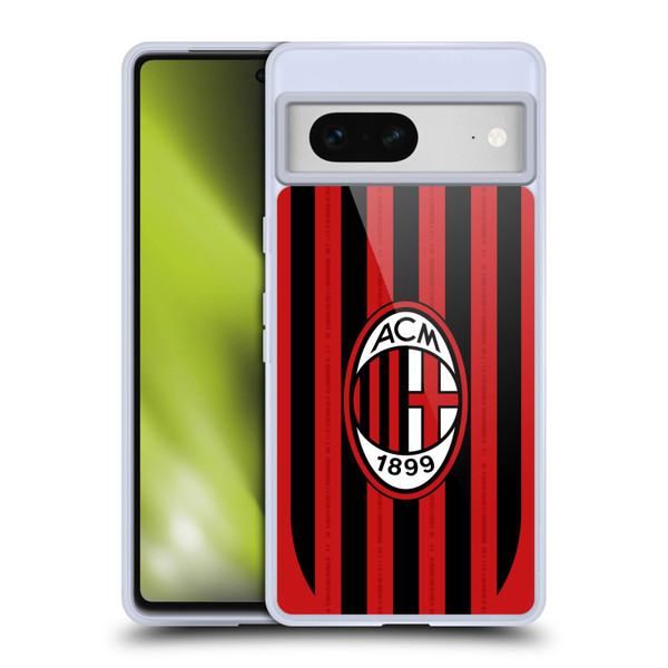 AC Milan 2024/25 Crest Kit Home Soft Gel Case for Google Pixel 7