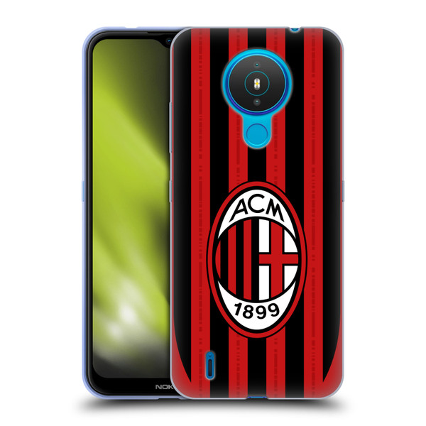 AC Milan 2024/25 Crest Kit Home Soft Gel Case for Nokia 1.4