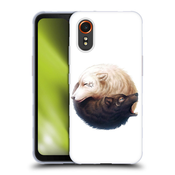 Jonas "JoJoesArt" Jödicke Creatures Yin Yang Wolves Soft Gel Case for Samsung Galaxy Xcover7 5G