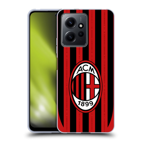 AC Milan 2024/25 Crest Kit Home Soft Gel Case for Xiaomi Redmi Note 12 4G