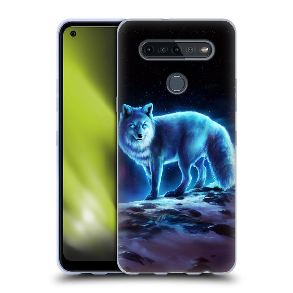 Jonas "JoJoesArt" Jödicke Wildlife Ice Fox Soft Gel Case for LG K51S