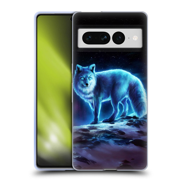 Jonas "JoJoesArt" Jödicke Wildlife Ice Fox Soft Gel Case for Google Pixel 7 Pro