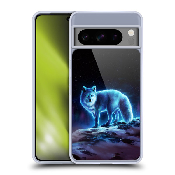 Jonas "JoJoesArt" Jödicke Wildlife Ice Fox Soft Gel Case for Google Pixel 8 Pro