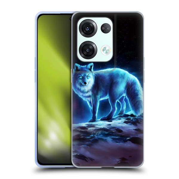 Jonas "JoJoesArt" Jödicke Wildlife Ice Fox Soft Gel Case for OPPO Reno8 Pro