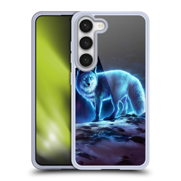 Jonas "JoJoesArt" Jödicke Wildlife Ice Fox Soft Gel Case for Samsung Galaxy S23 5G